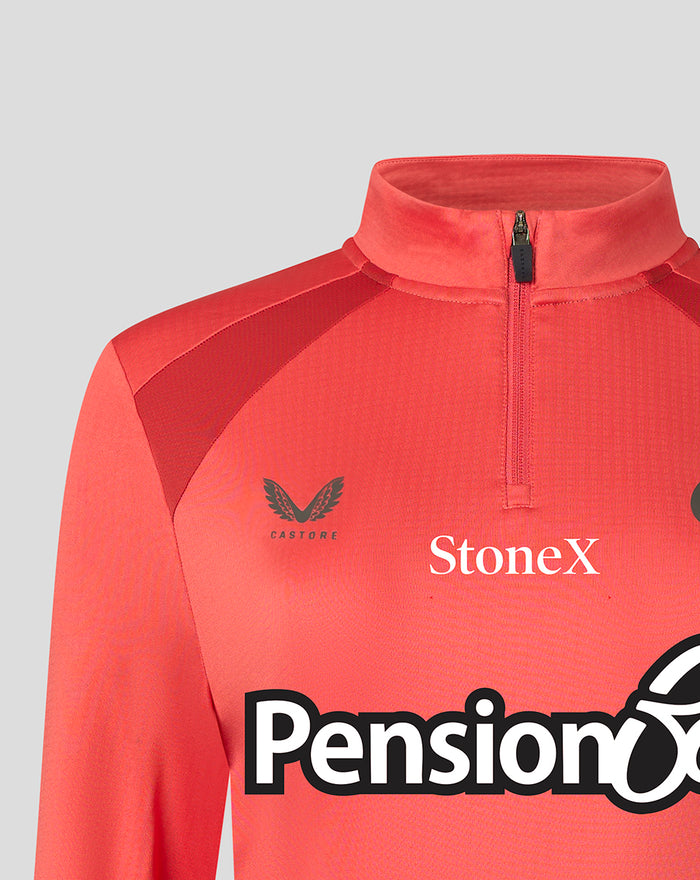 SARACENS WOMENS 2026/27 TRAINING QUARTER ZIP TOP - RED