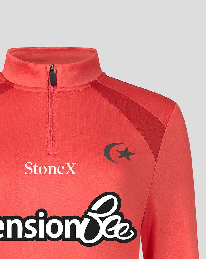SARACENS WOMENS 2026/27 TRAINING QUARTER ZIP TOP - RED