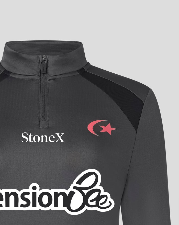 SARACENS WOMENS 2026/27 TRAINING QUARTER ZIP TOP - GREY