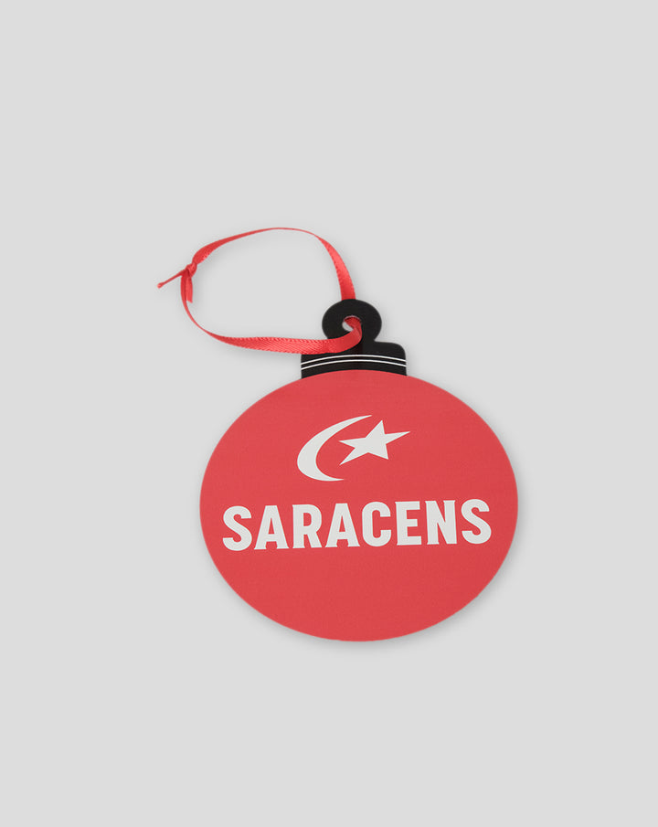 SARACENS CHRISTMAS BAUBLE DANGLER