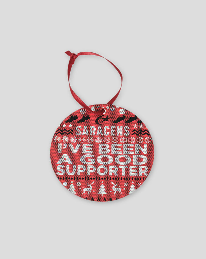 SARACENS CHRISTMAS GOOD SUPPORTER DANGLER