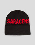 25/26 SARACENS WORDMARK BEANIE - BLACK