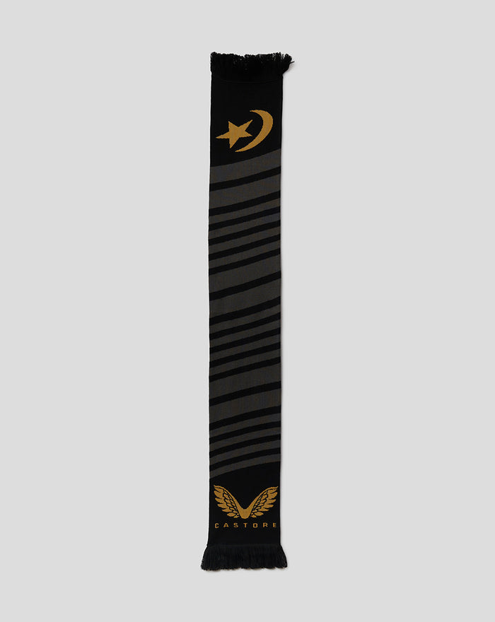 SARACENS SCARF - BLACK/GOLD