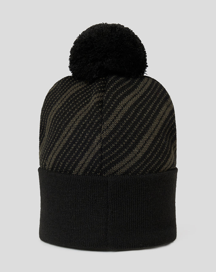 SARACENS JUNIOR BOBBLE HAT - BLACK/GOLD