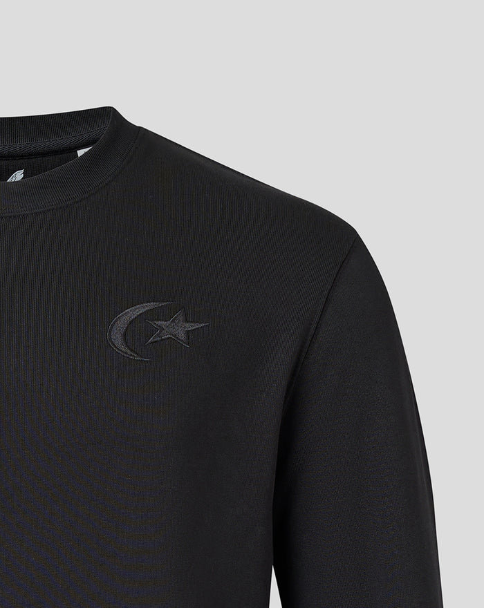SARACENS MENS 2026/27 EMBROIDERED CREW NECK SWEATSHIRT