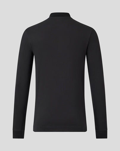 SARACENS MENS 2026/27 EMBROIDERED LONG SLEEVE POLO