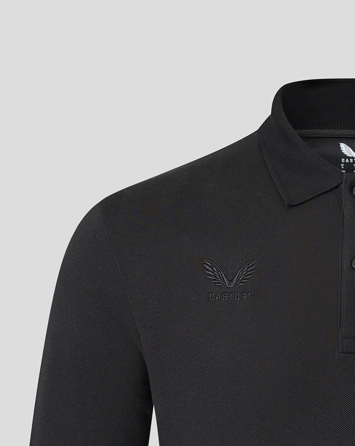 SARACENS MENS 2026/27 EMBROIDERED LONG SLEEVE POLO