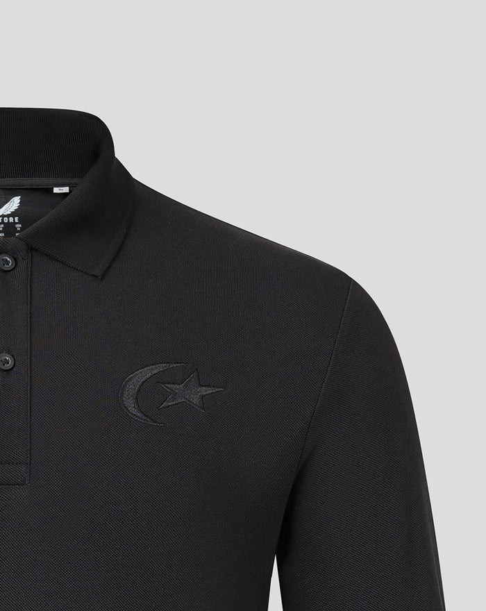 SARACENS MENS 2026/27 EMBROIDERED LONG SLEEVE POLO
