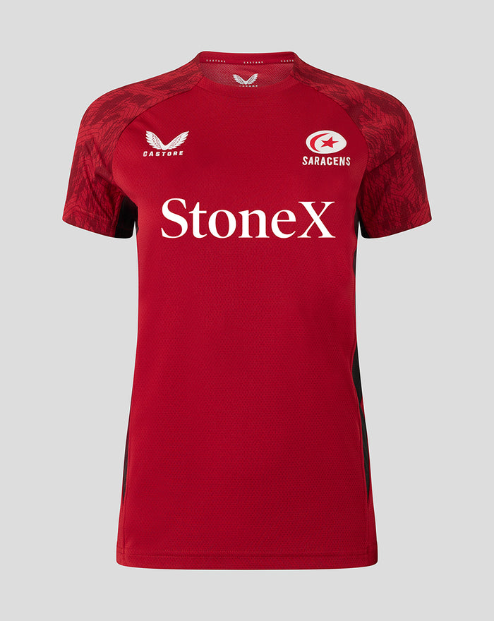 WOMEN'S 25/26 TRAINING SHORT SLEEVE TEE -  RHYMTHIC RED
