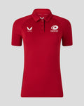WOMENS 25/26 PRESENTATION POLY POLO - RHYTHMIC RED