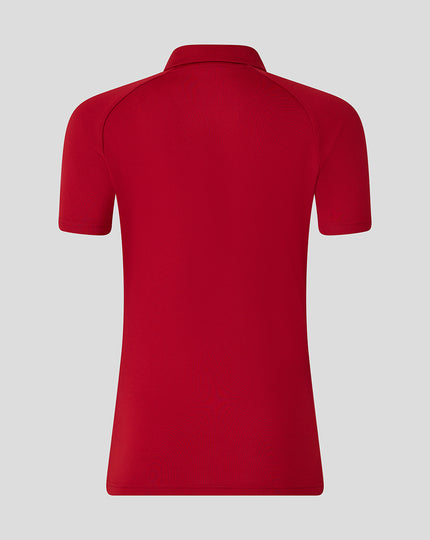 WOMENS 25/26 PRESENTATION POLY POLO - RHYTHMIC RED