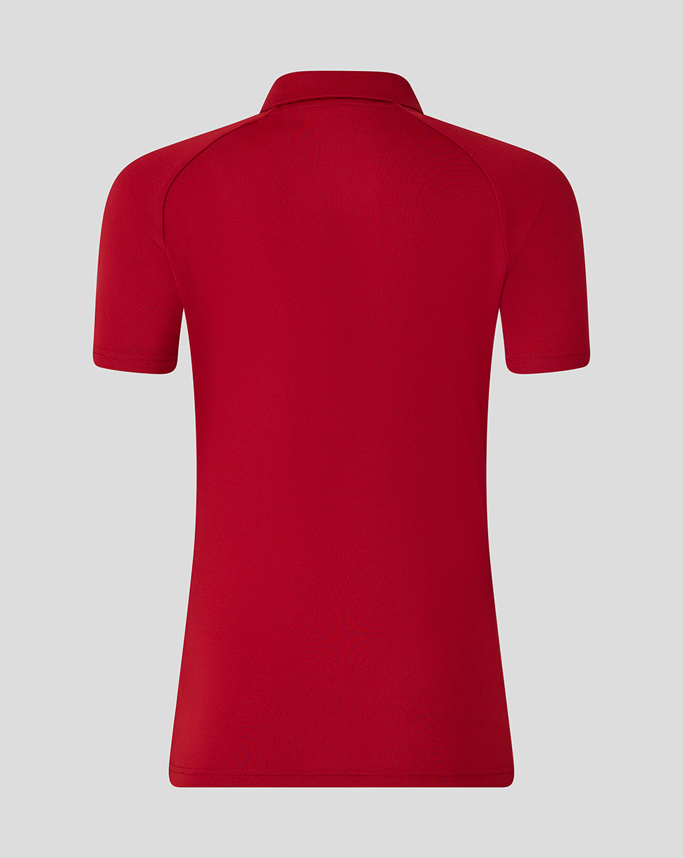 WOMENS 25/26 PRESENTATION POLY POLO - RHYTHMIC RED
