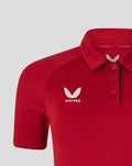 WOMENS 25/26 PRESENTATION POLY POLO - RHYTHMIC RED