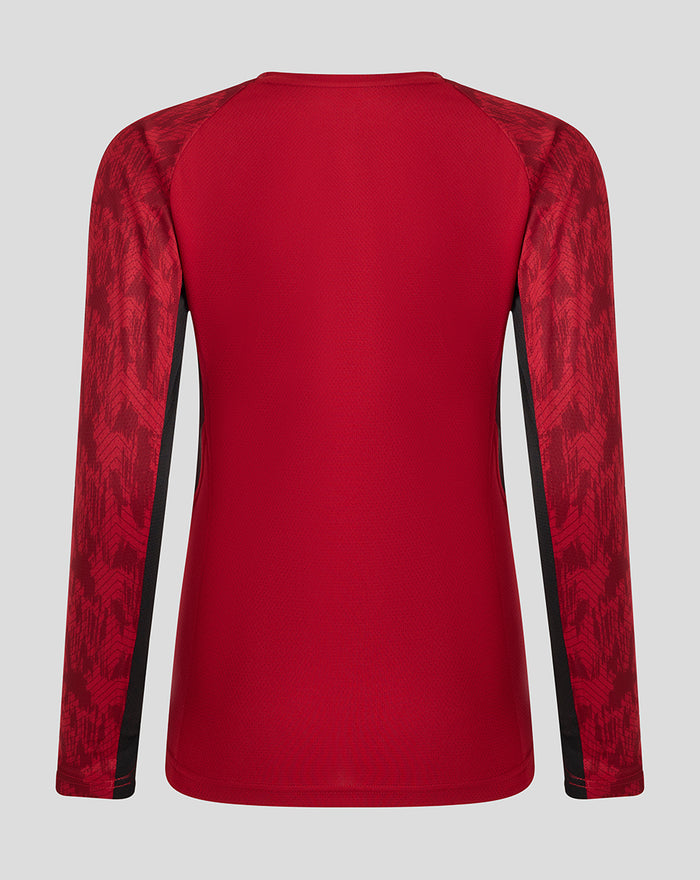 WOMEN'S 25/26 TRAINING LONG SLEEVE TEE - RHYTHMIC RED