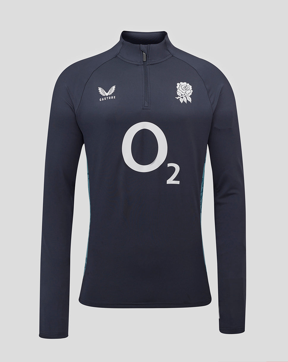 Women’s England Rugby 25/26 Performance Long Sleeve Midlayer Top – Inkwell