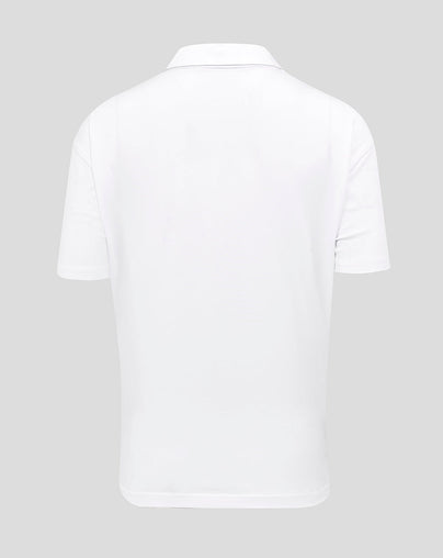 Women's England Rugby 25/26 Travel Short Sleeve Polo - Brilliant White