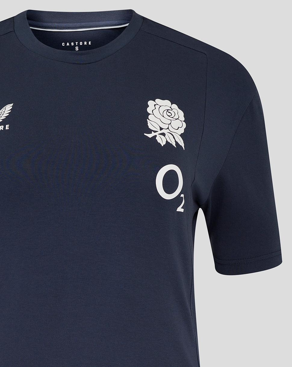 Women's England Rugby 25/26 Travel Short Sleeve Tee - Inkwell