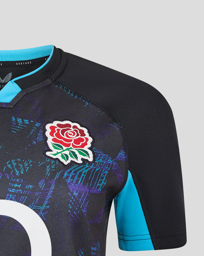 Women’s England Rugby Alternate Short Sleeve Replica Shirt – Caviar