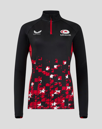 Women's 24/25 Matchday 1/4 Zip - Black/Red