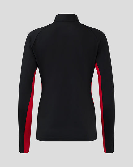 Women's 24/25 Matchday 1/4 Zip - Black/Red