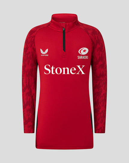Junior 25/26 Training 1/4 Zip Top - Rhythmic Red