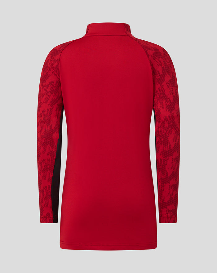 Junior 25/26 Training Quarter Zip Top - Rhythmic Red