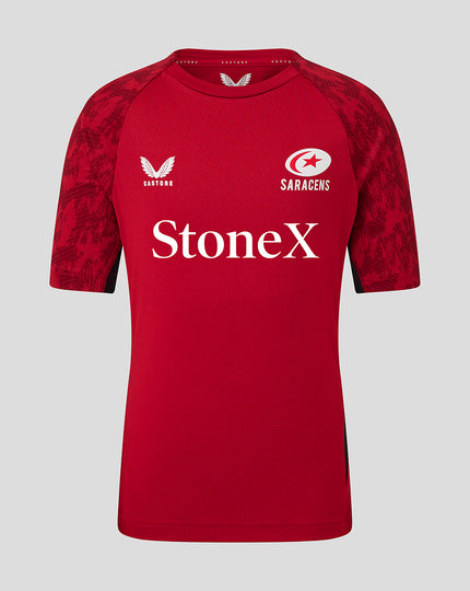 Junior 25/26 TRAINING  SHORT SLEEVE TEE  - RHYMTHIC RED