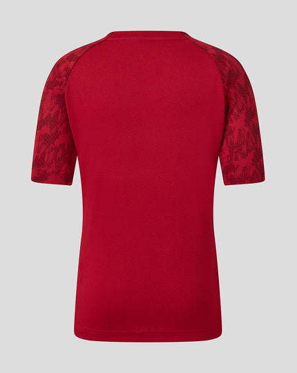 Junior 25/26 TRAINING  SHORT SLEEVE TEE  - RHYMTHIC RED