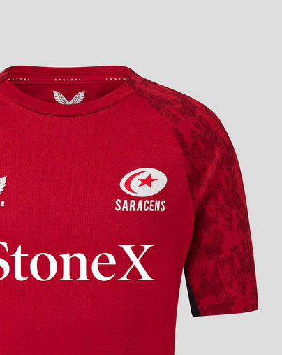 Junior 25/26 TRAINING  SHORT SLEEVE TEE  - RHYMTHIC RED