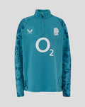 Junior England Rugby 25/26 Performance Midlayer Top - Storm Blue