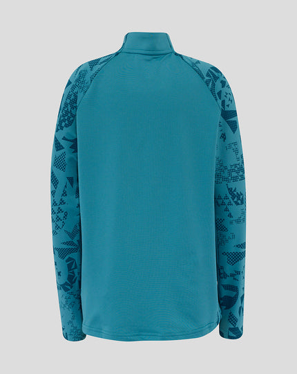 Junior England Rugby 25/26 Performance Midlayer Top - Storm Blue