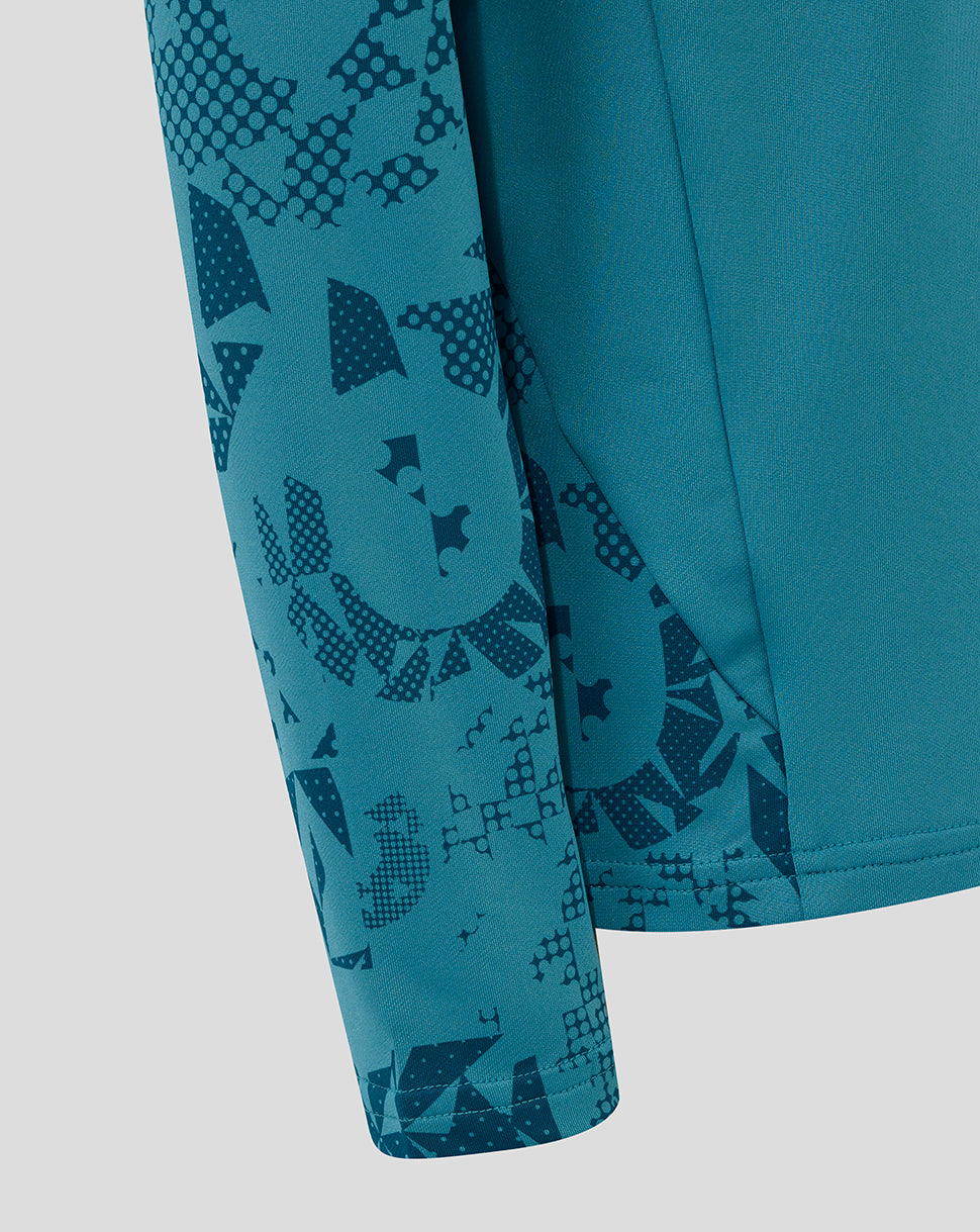 Junior England Rugby 25/26 Performance Midlayer Top - Storm Blue