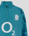 Junior England Rugby 25/26 Performance Midlayer Top - Storm Blue