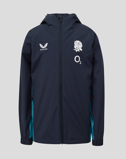 Junior England Rugby 25/26 Performance Shower Jacket - Inkwell