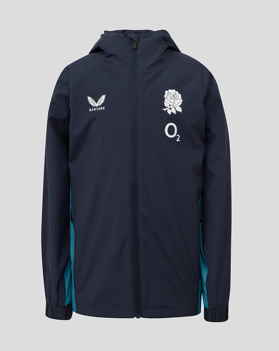 Junior England Rugby 25/26 Performance Shower Jacket - Inkwell