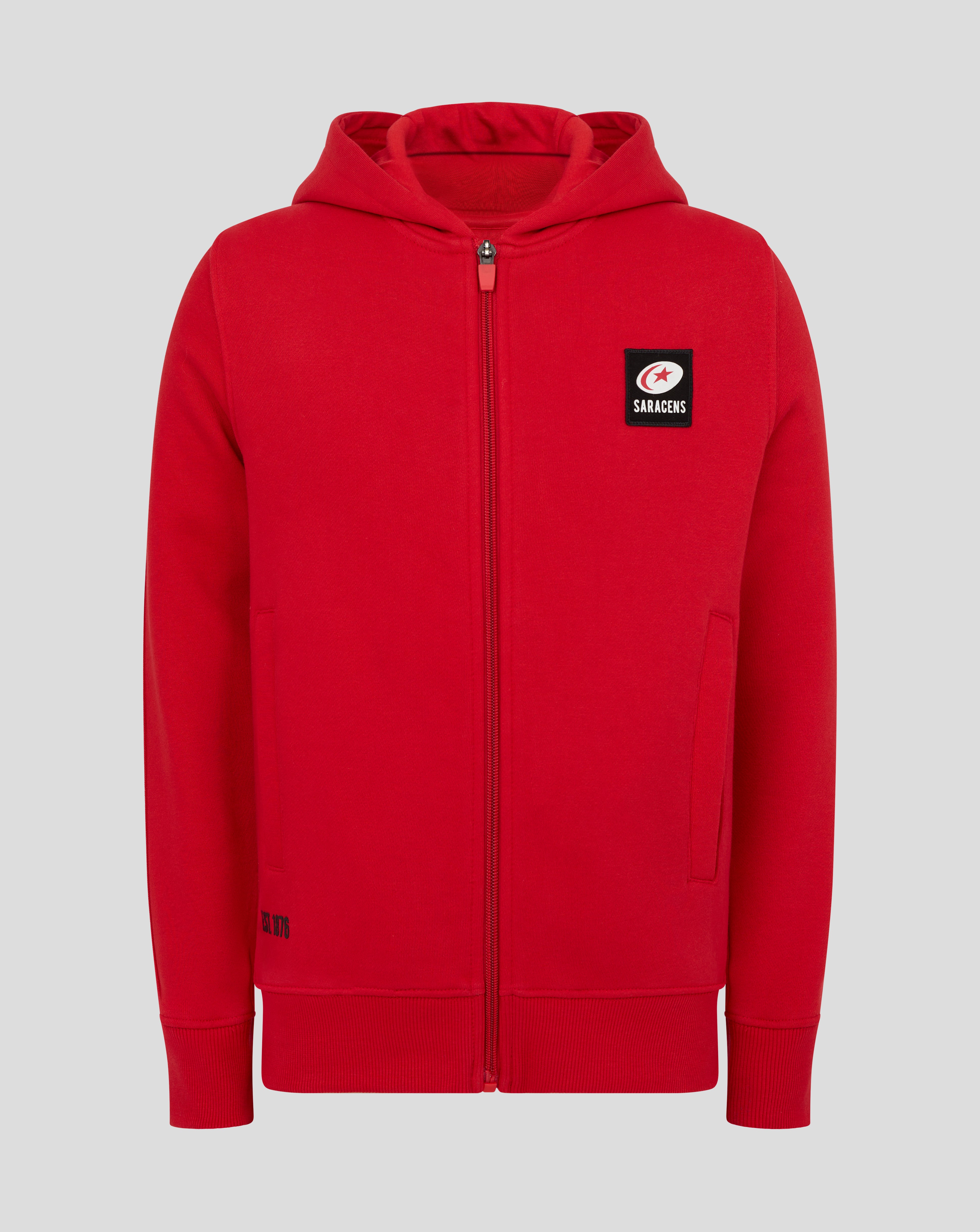 Junior Classic Full Zip Hoodie - Red