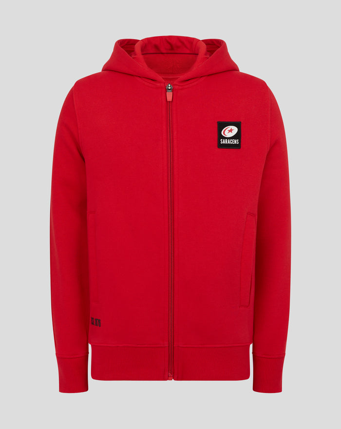 Junior Classic Full Zip Hoodie - Red