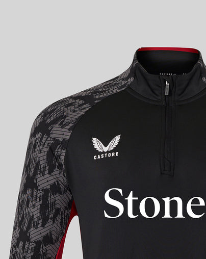 MEN'S 25/26 TRAINING QUARTER ZIP - CAVIAR