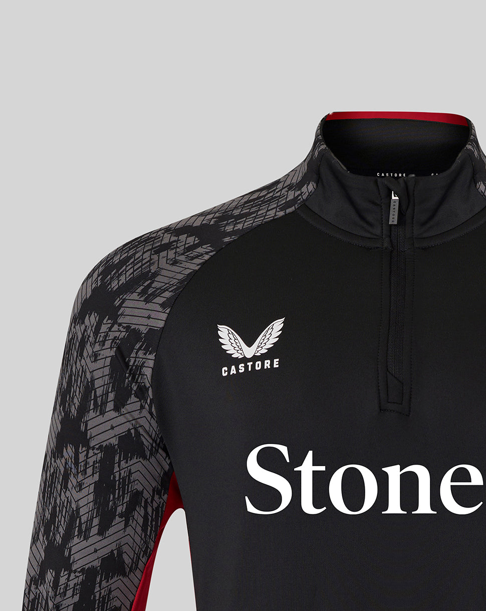 MEN'S 25/26 TRAINING QUARTER ZIP - CAVIAR