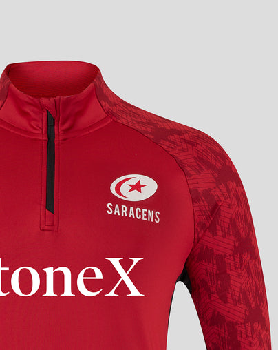 MEN'S 25/26 TRAINING QUARTER ZIP - RHYMTHIC RED