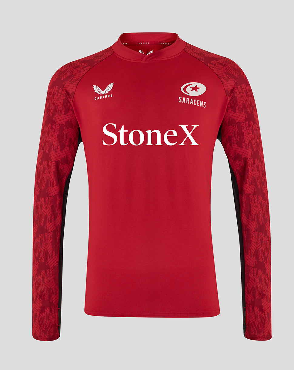 MEN'S 25/26 TRAINING DRILL TOP - RHYTMIC RED