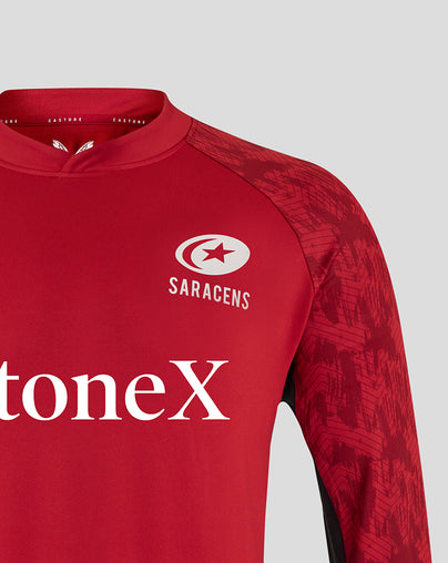 MEN'S 25/26 TRAINING DRILL TOP - RHYTMIC RED