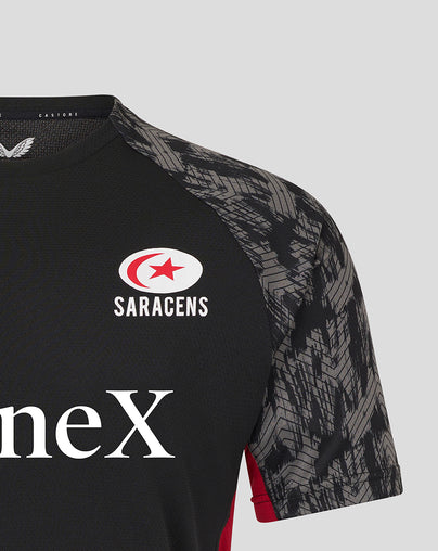 MEN'S 25/26 TRAINING SHORT SLEEVE TEE - CAVIAR