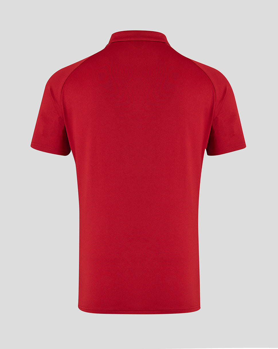 MENS 25/26 PRESENTATION POLY POLO - RHYTHMIC RED