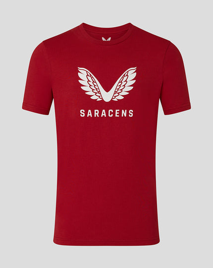 WOMENS 25/26 PRESENTATION LOGO TEE - RHYTHMIC RED