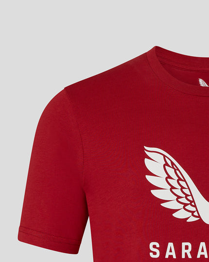 WOMENS 25/26 PRESENTATION LOGO TEE - RHYTHMIC RED