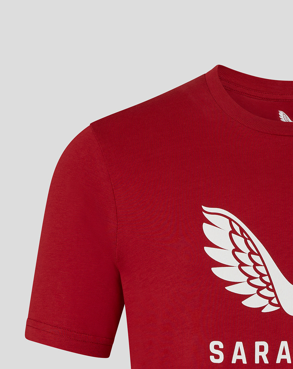 WOMENS 25/26 PRESENTATION LOGO TEE - RHYTHMIC RED