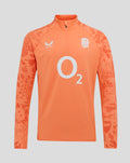 Men’s England Rugby 25/26 Performance Long Sleeve Midlayer Top – Melon