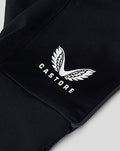Close up of black Stock Glove cuff with white Castore logo.