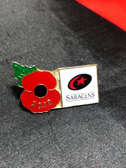 Saracens Poppy Badge